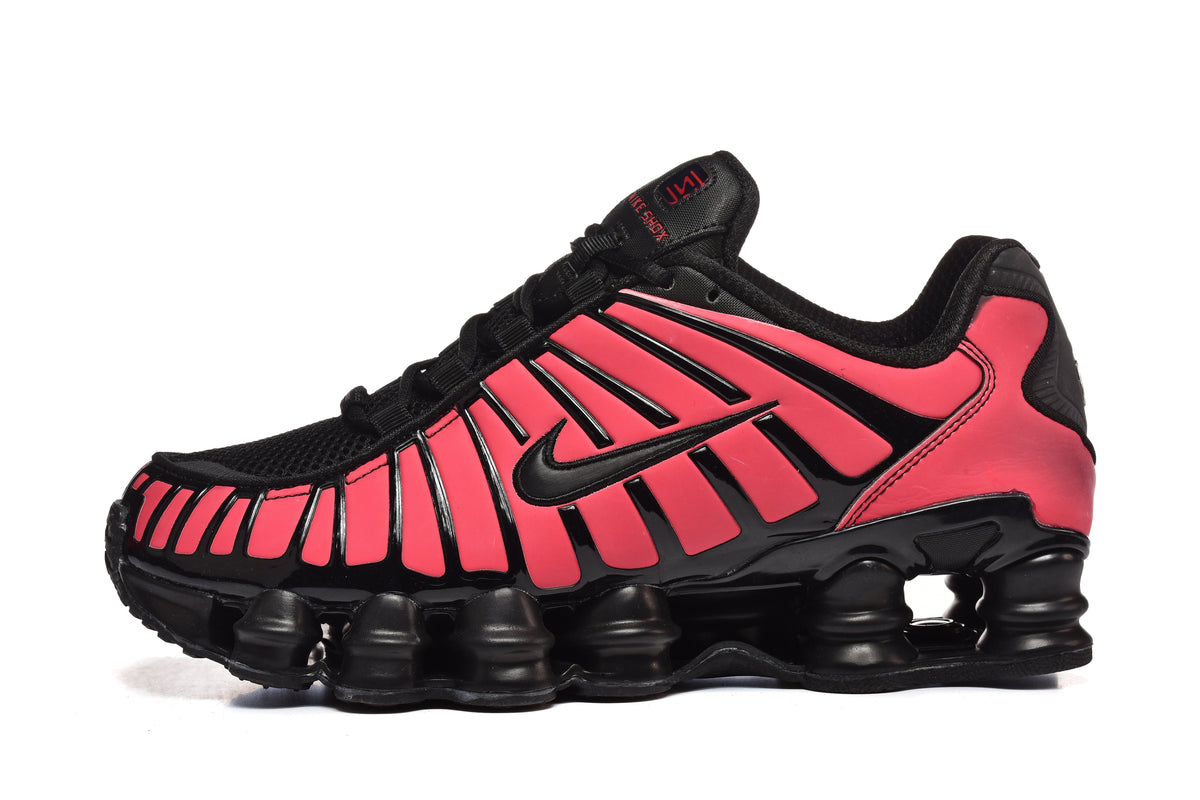 Black and Pink Nike Shox TL Sneakers - product image from the listing.