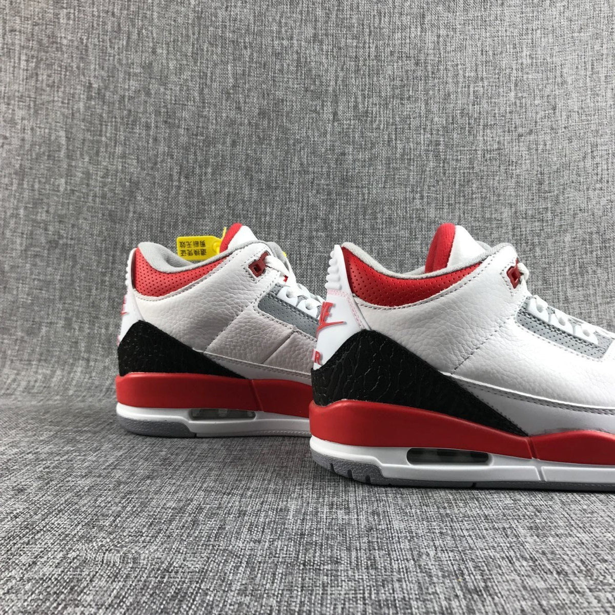 Men's Air Jordan 3 Fire Red Sneakers - product image from the listing.