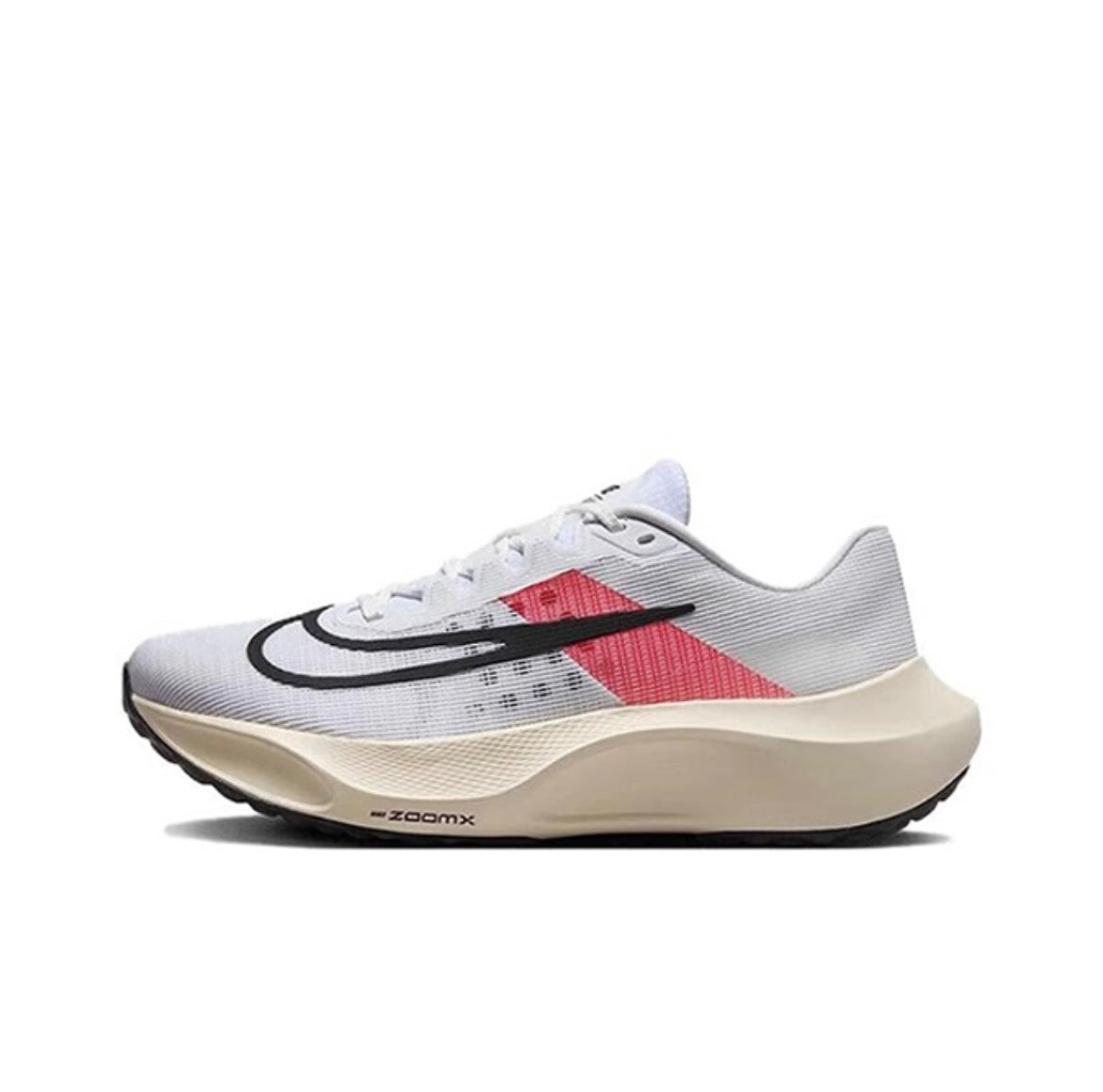 Nike Zoom Fly 5 Running Shoes in White Red FD6562-100 - product image from the listing.