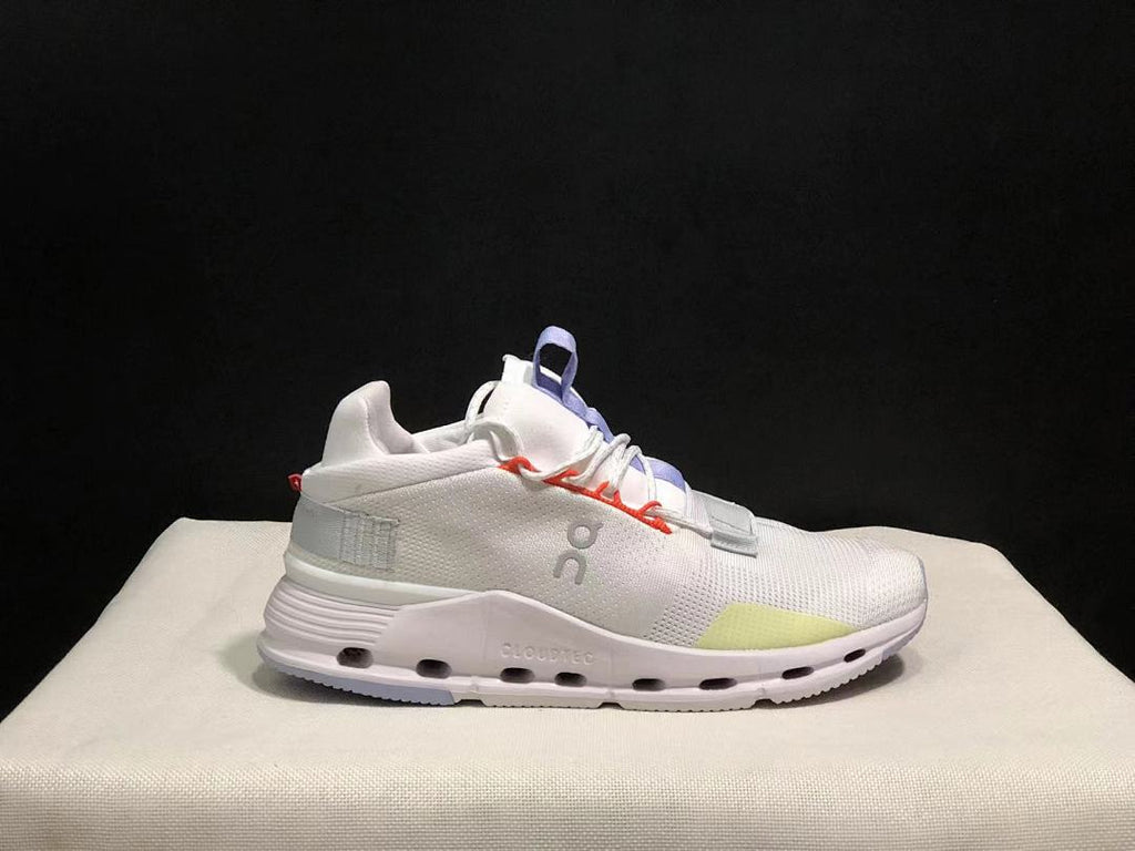 On Cloudnova 1 Sneakers in White Glacier Grey - product image from the listing.