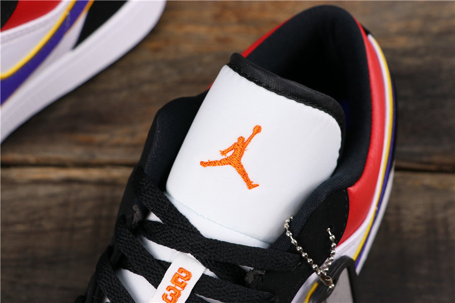 Golf Purple Swoosh Sneakers - Jordan 1 Low CJ9216-051 - product image from the listing.
