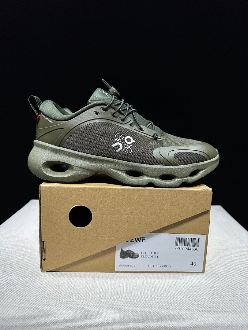 LOEWE x On Cloudventure 3.0 Sneakers in Military in Green - product image from the listing.