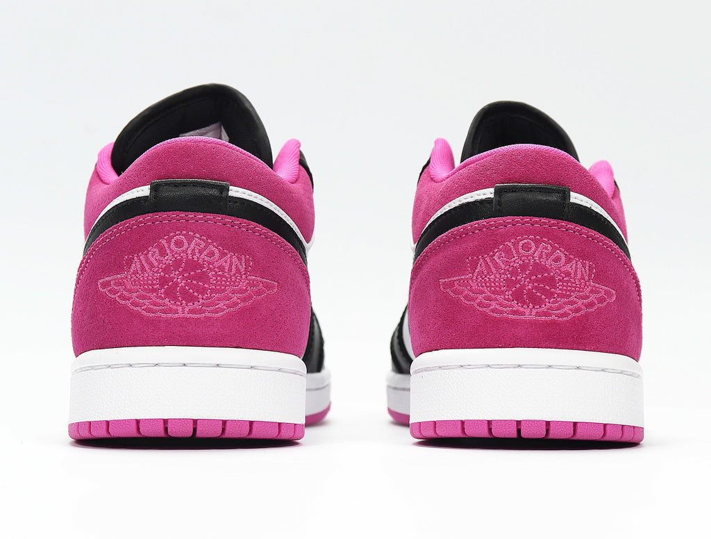 Jordan 1 Low Raspberry Sneakers in Pink Black White CK3022-005 - product image from the listing.