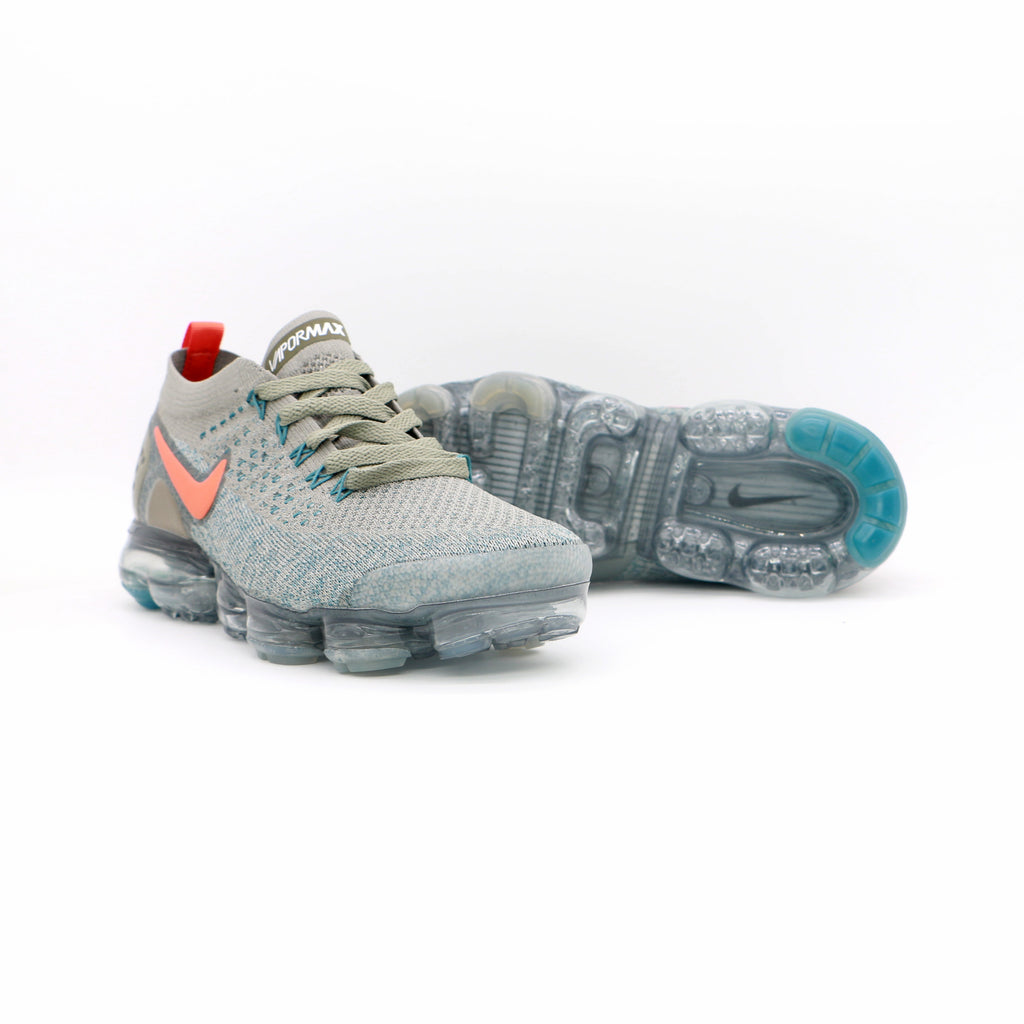 Nike Air VaporMax Flyknit Sneakers in Grey Coral - product image from the listing.