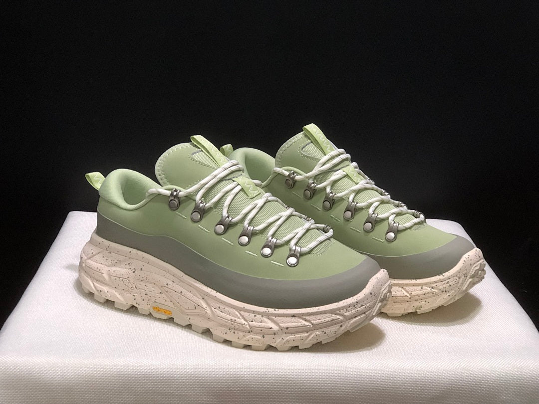 HOKA Tor Summit Hiking Shoes in Sage in Green - product image from the listing.