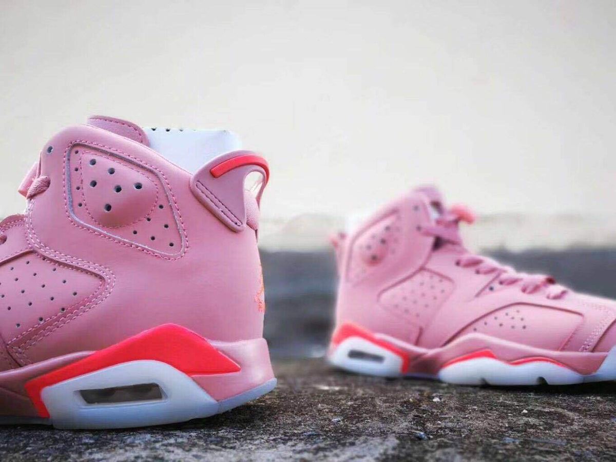 Air Jordan 6 Pink High-Top Sneakers - product image from the listing.