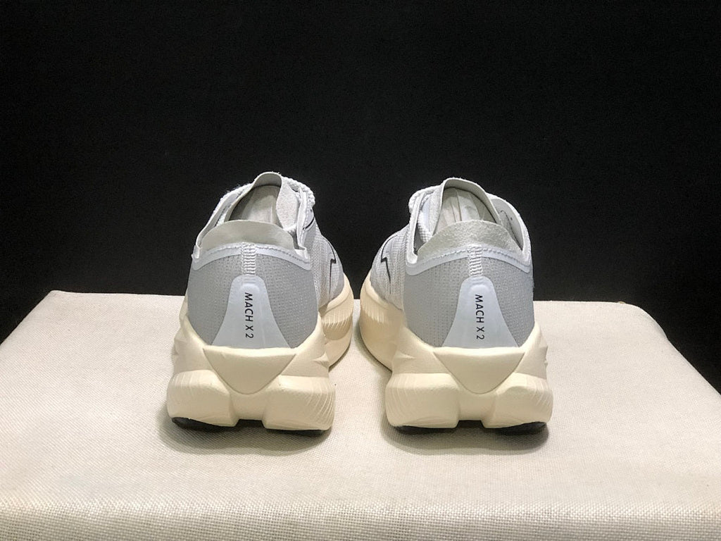 White and Gray HOKA Mach X 2 Running Shoes - product image from the listing.