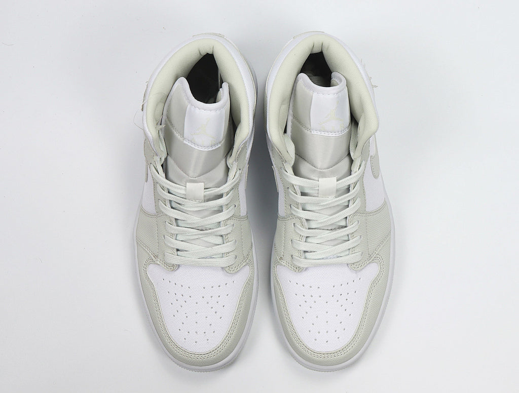 Nike Air Jordan 1 Mid Sneakers in White Grey CV5280-103 - product image from the listing.