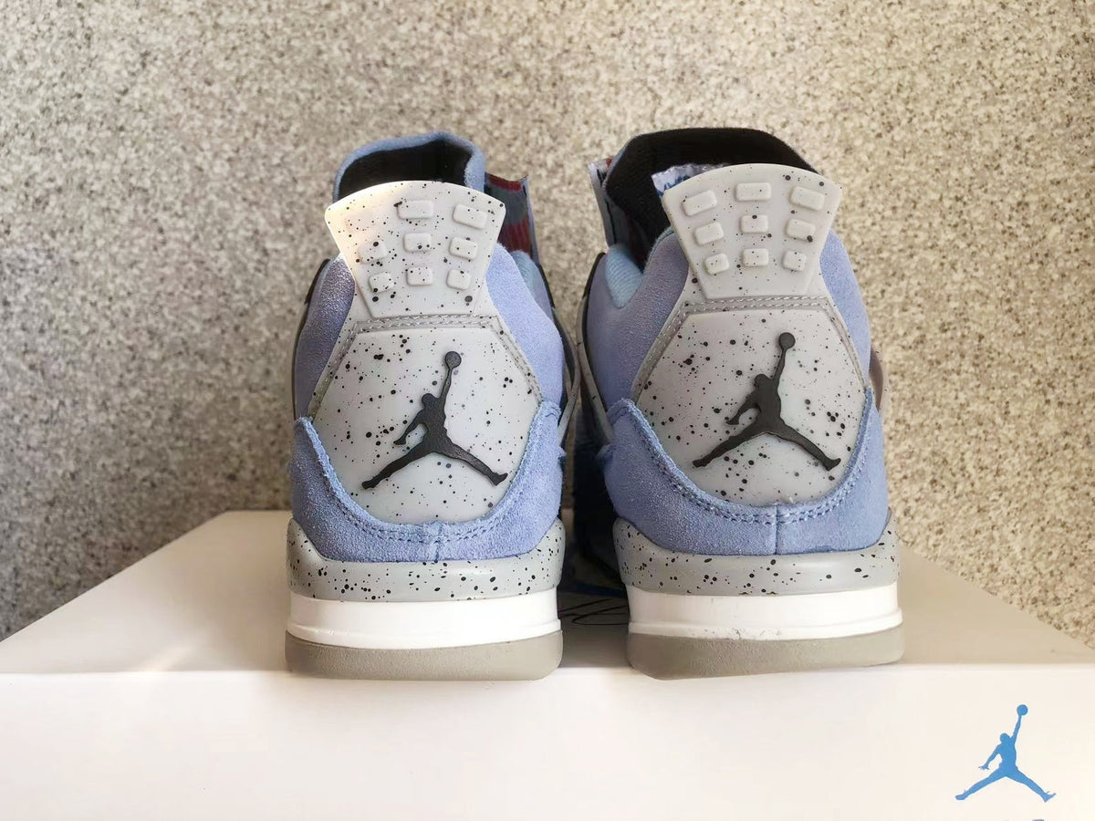 Jordan 4 Sneakers in University Blue - product image from the listing.