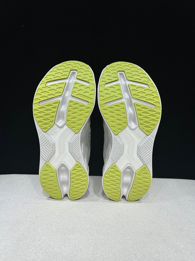 On Cloudeclipse Running Sneakers in White Green - product image from the listing.