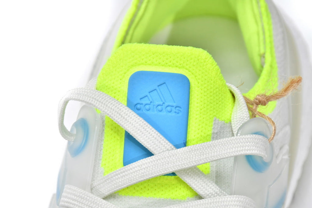 Adidas UltraBoost 22 Running Shoes White Sky Rush in Mint GY8674 - product image from the listing.