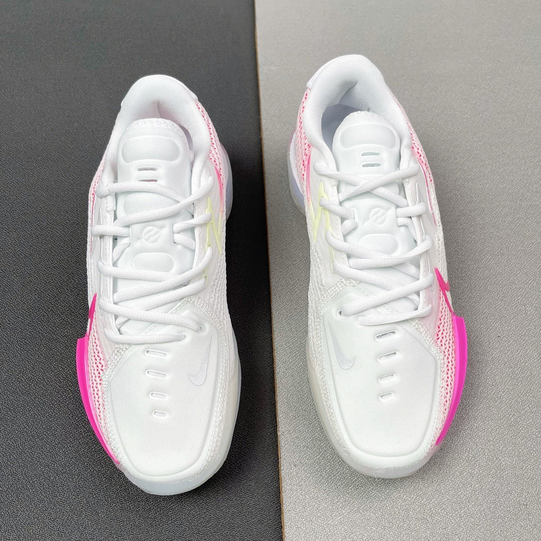 Nike Air Zoom G.T. Cut EP Basketball Shoes in White Pink CZ0175-008 - product image from the listing.