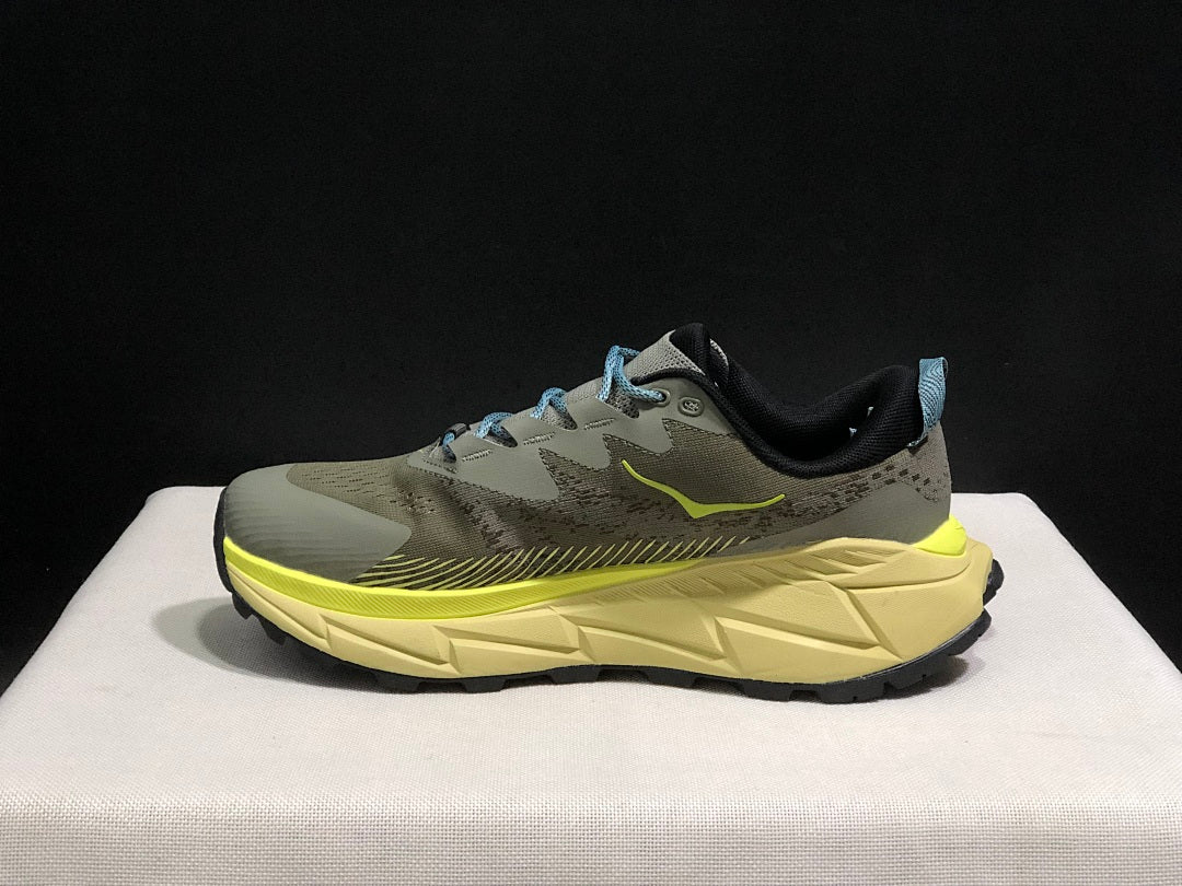 HOKA Skyline Float X Trail Running Shoes, in Olive Yellow - product image from the listing.