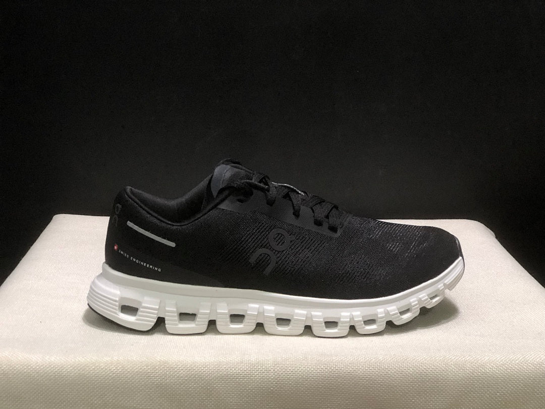 On Cloud 6 Push Sneakers, in Black and White - product image from the listing.