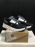On Cloudstratus 3 Running Shoes, in Black and White - product image from the listing.