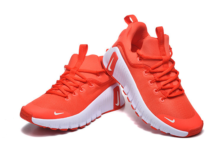 Nike Free Metcon 5 Sneakers in Red and White - product image from the listing.