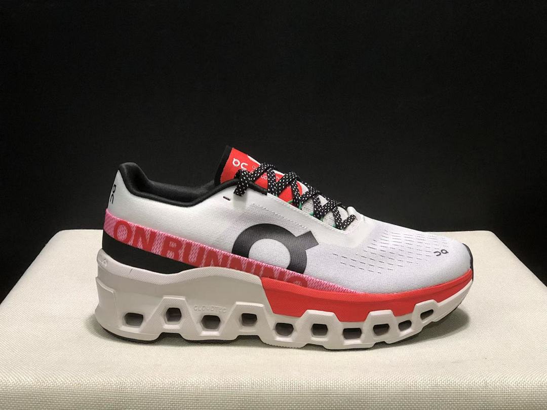 On Cloudmonster 2 PAF White Rose Sneakers for Running - product image from the listing.
