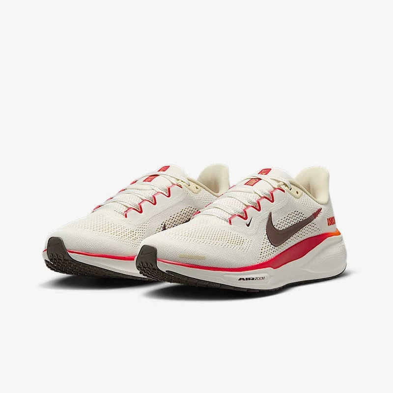 Nike Pegasus 41 Running Shoes HV5985-101 in White Black Red - product image from the listing.