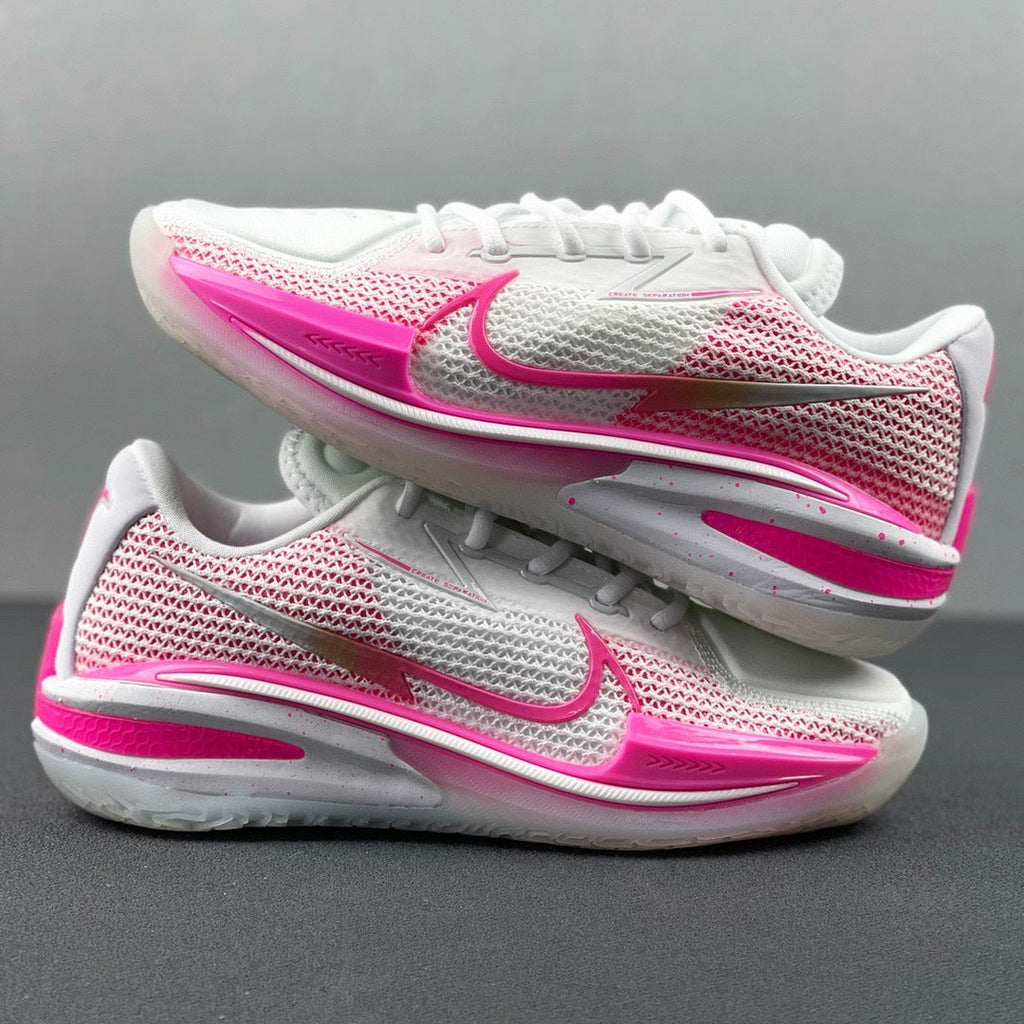 Nike Air Zoom G.T. Cut EP Basketball Shoes in White Pink CZ0175-008 - product image from the listing.
