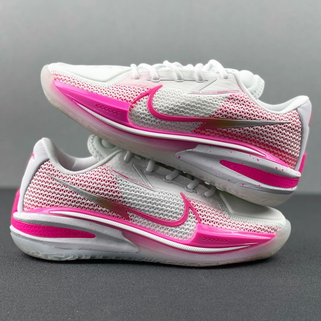 Nike Air Zoom G.T. Cut EP Basketball Shoes in White Pink CZ0175-008 - product image from the listing.