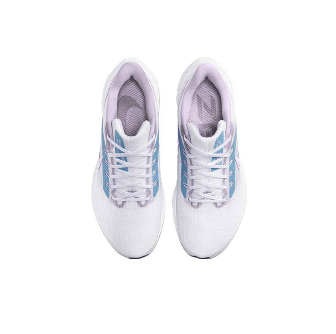 Nike Air Zoom Pegasus 39 White Lavender Shoes for Running DZ4445-100 - product image from the listing.