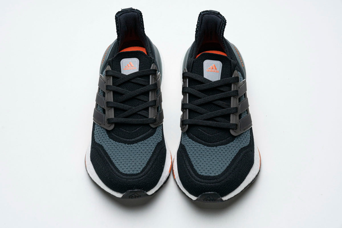 adidas Ultraboost 21 FY0389 Running Shoes, in Black and Grey - product image from the listing.