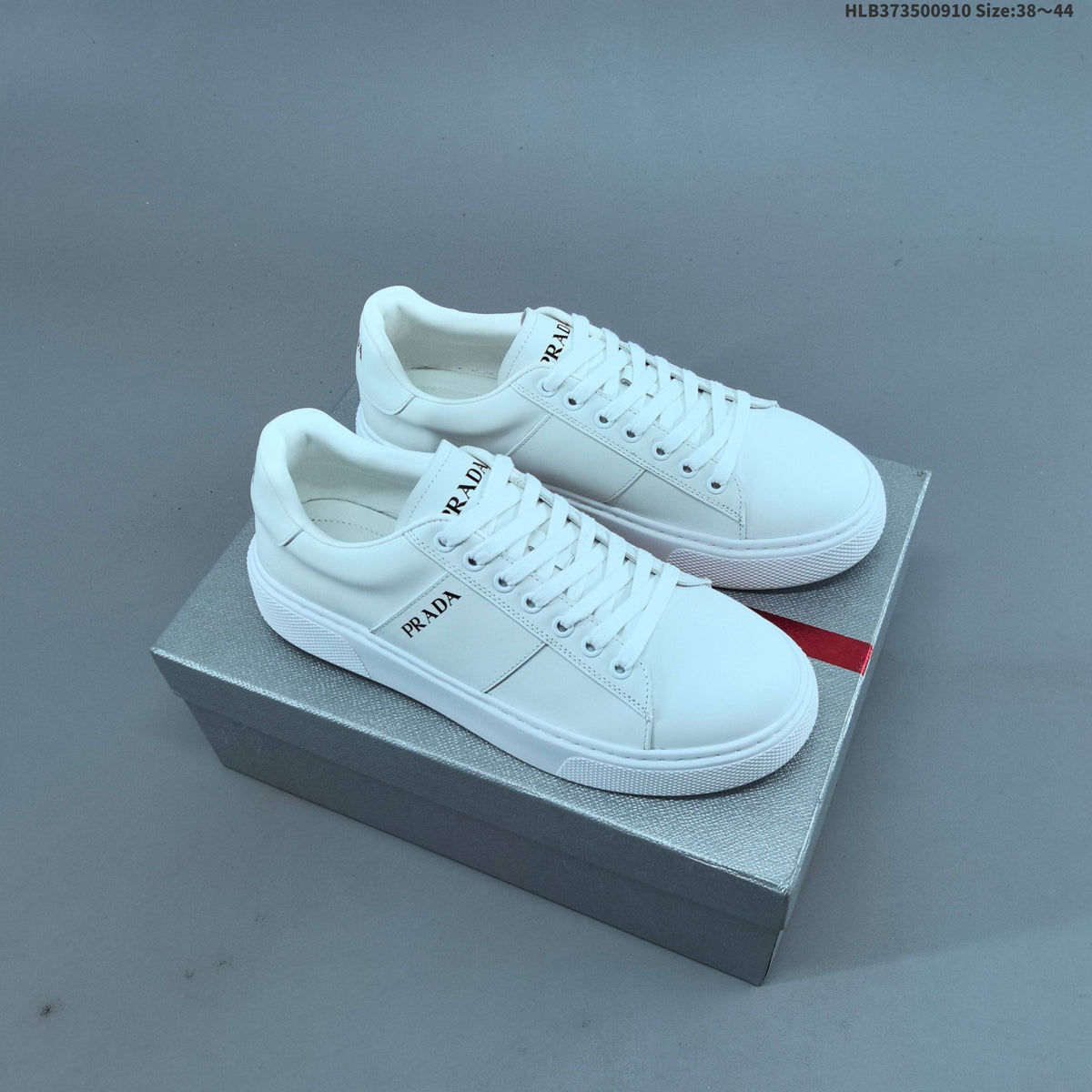 Men's Prada Cloudbust Thunder Low-Top Sneakers, White - product image from the listing.