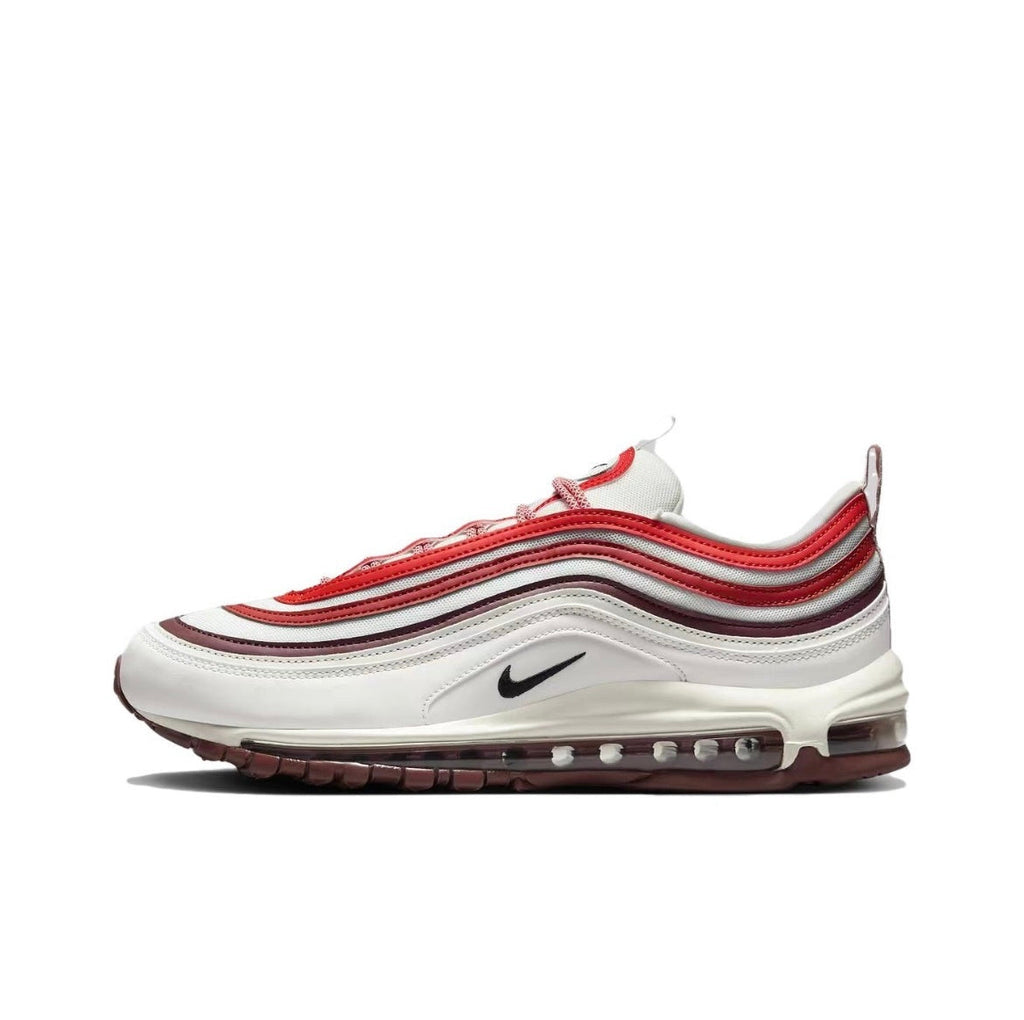 Nike Air Max 97 Sneakers in White Red FN6957-101 - product image from the listing.