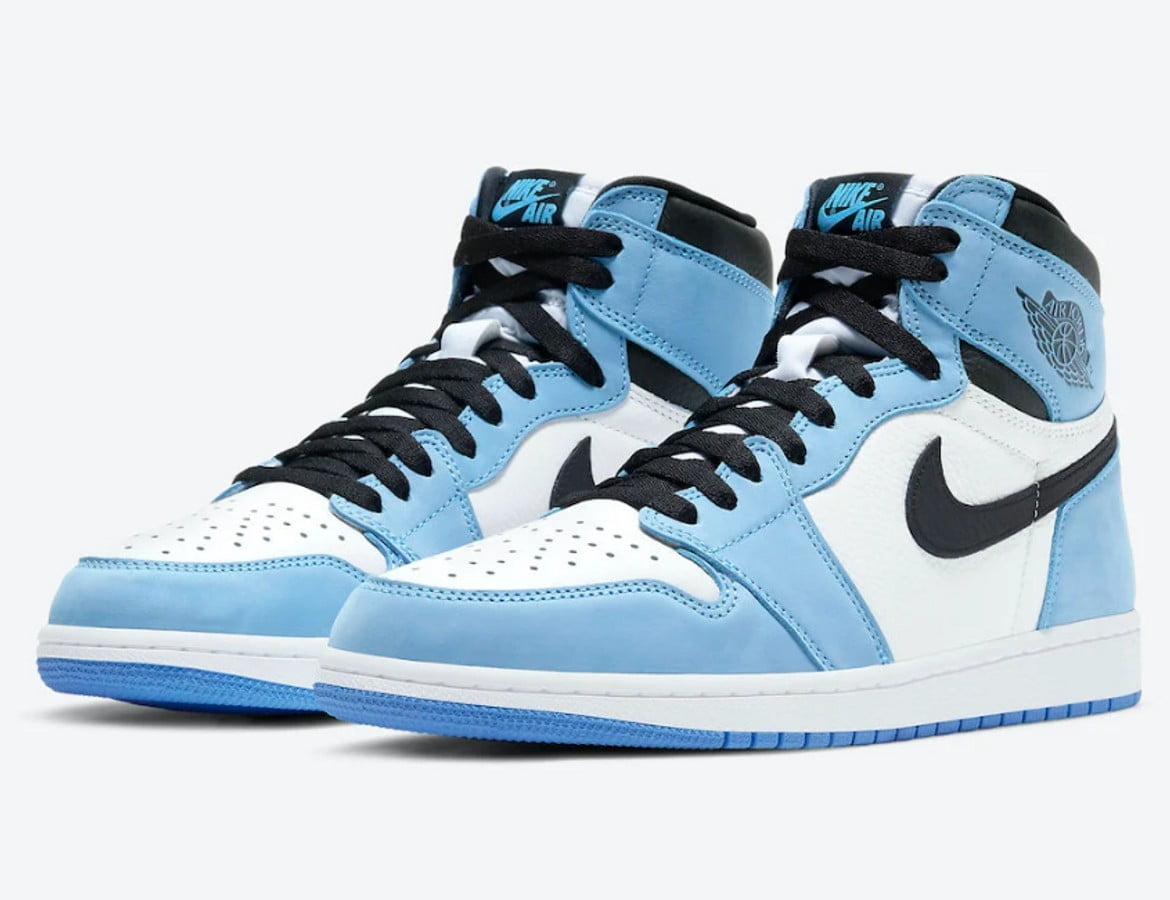 University Blue - Air Jordan 1 High 555088 - product image from the listing.