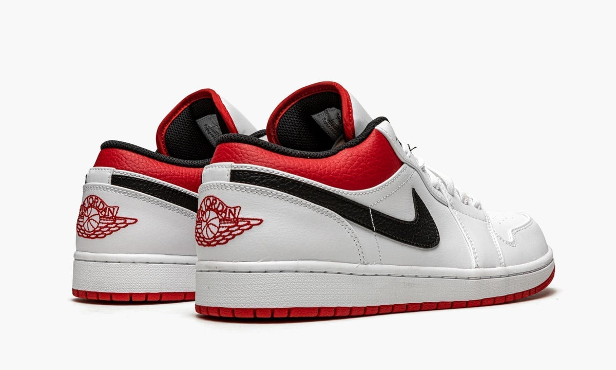 "White / Gym Red" Air Jordan 1 Low - product image from the listing.