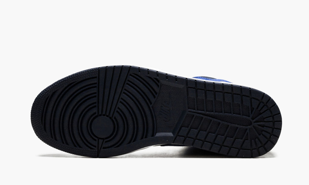 Air Jordan 1 Mid Obsidian in Royal - product image from the listing.