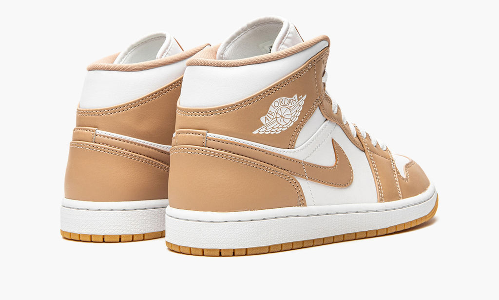 Air Jordan 1 Mid in Tan / Gum - product image from the listing.