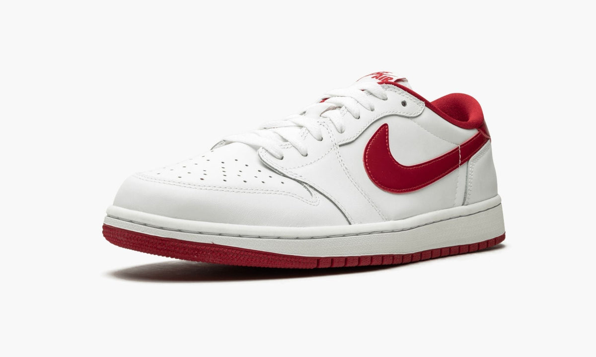 "White / Varsity Red" Air Jordan 1 Retro Low OG - product image from the listing.