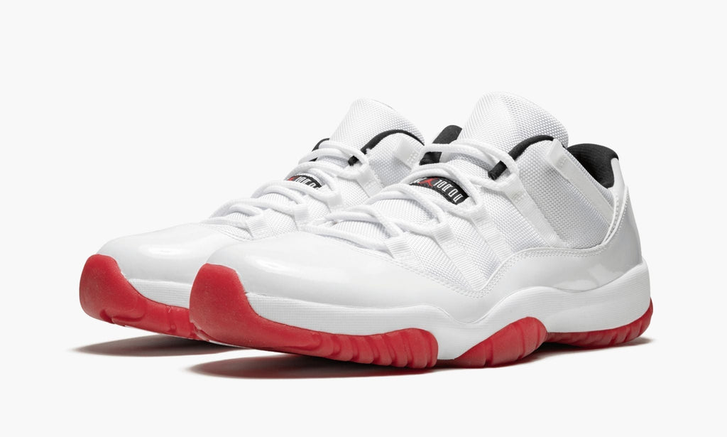 "White/Varsity Red" Air Jordan 11 Retro Low - product image from the listing.