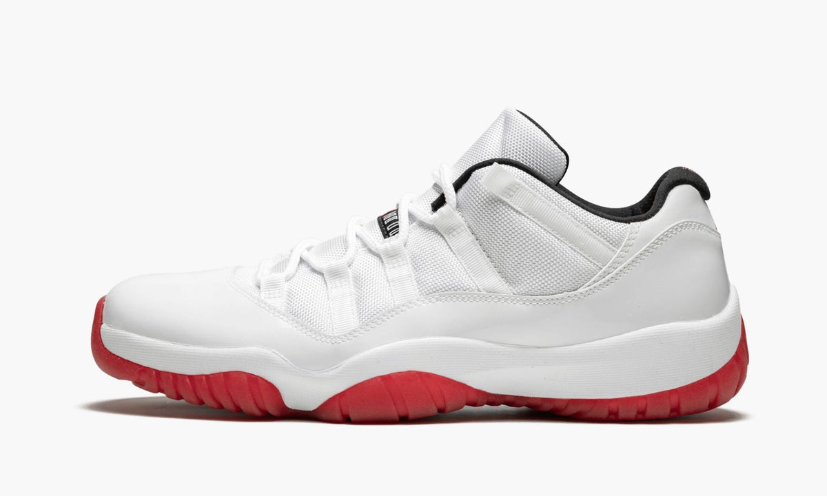 "White/Varsity Red" Air Jordan 11 Retro Low - product image from the listing.
