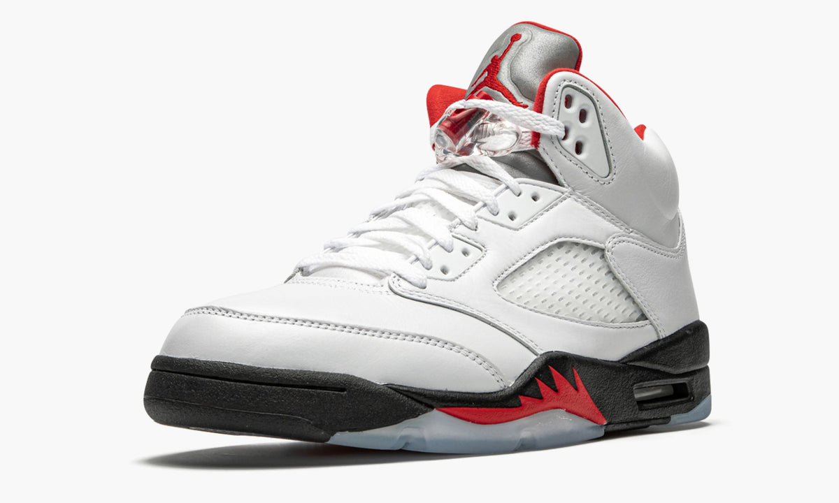 "Fire Red Silver Tongue 2020" Air Jordan 5 Retro - product image from the listing.