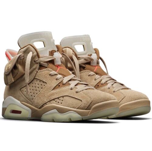 Air Jordan 6 Retro x Travis Scott British in Khaki - product image from the listing.