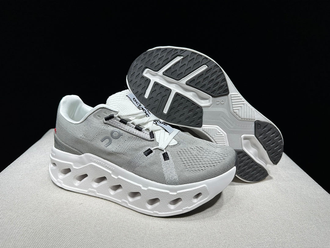 On Cloudeclipse Running Shoes, in Gray and White - product image from the listing.