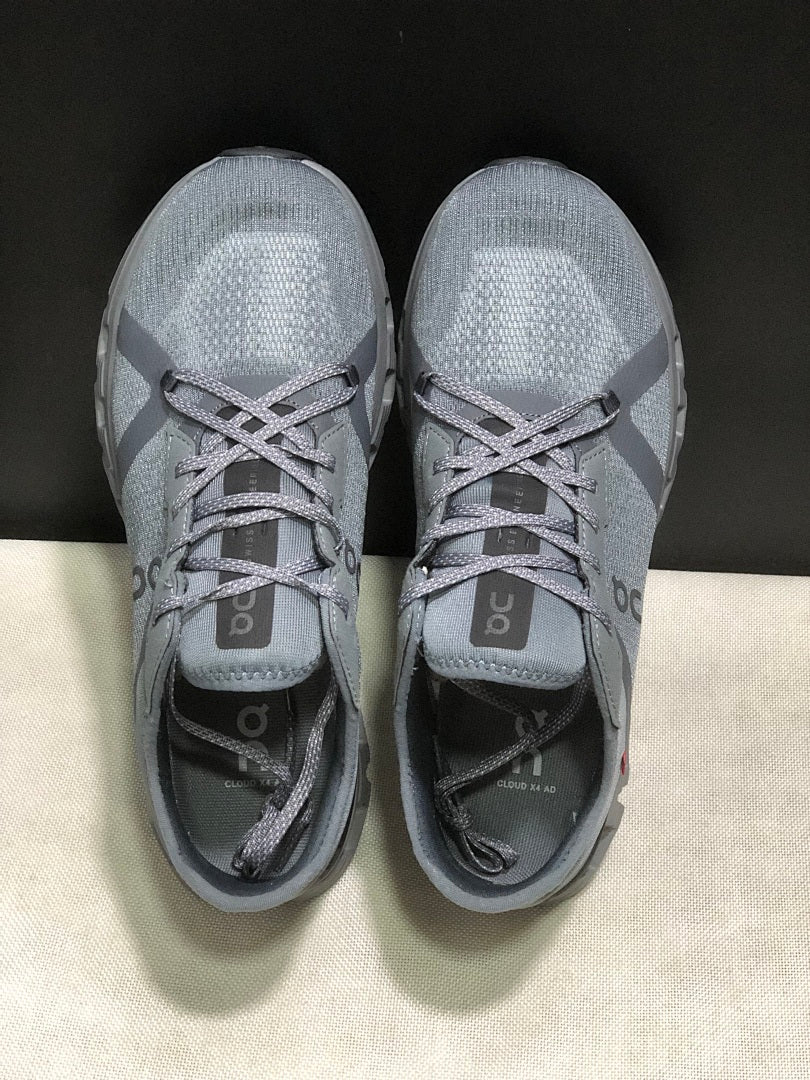Gray and Black On Cloud X 4 AD Sneakers - product image from the listing.