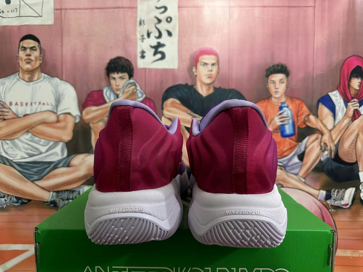 Purple and Burgundy Nike Basketball Shoes - product image from the listing.