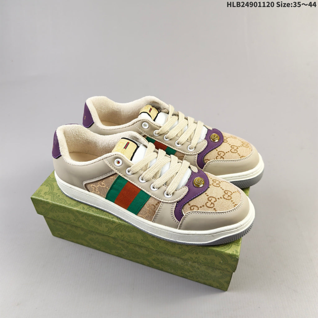 Gucci Distressed Screener Low-Cut Sneakers - product image from the listing.