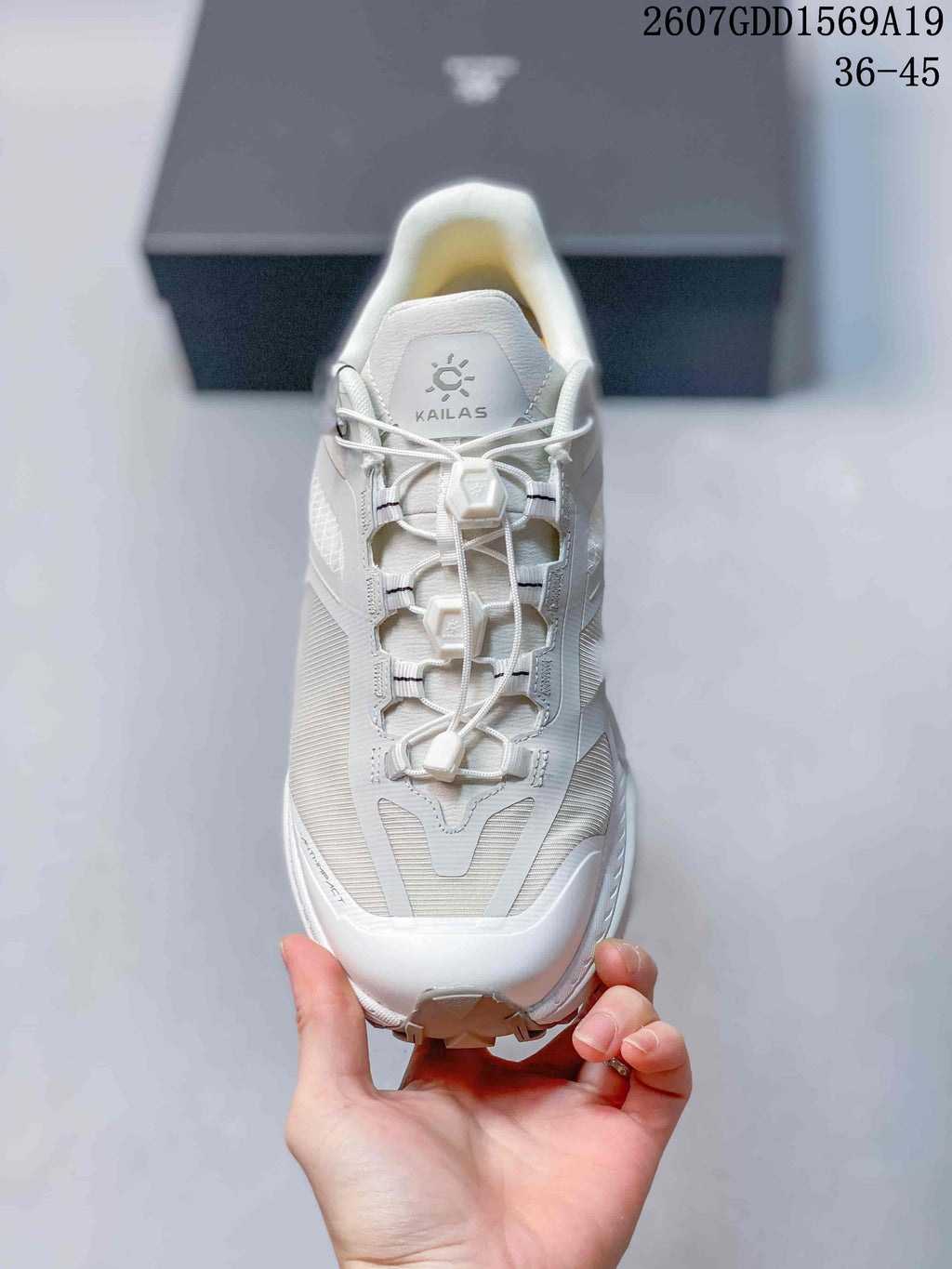 KAILAS Shanxing 3 Trail Running Sneakers in White - product image from the listing.