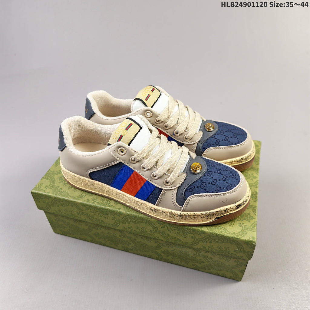 Gucci Distressed Screener Low-Cut Sneakers - product image from the listing.