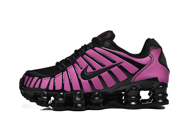 Pink and Black Nike Shox TL Sneakers - product image from the listing.