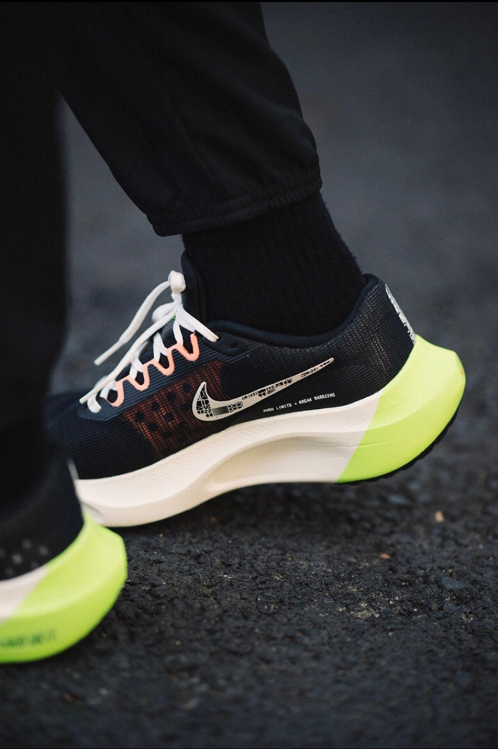 Nike Zoom Fly 5 Running Shoes in Black Volt FB1847-011 - product image from the listing.