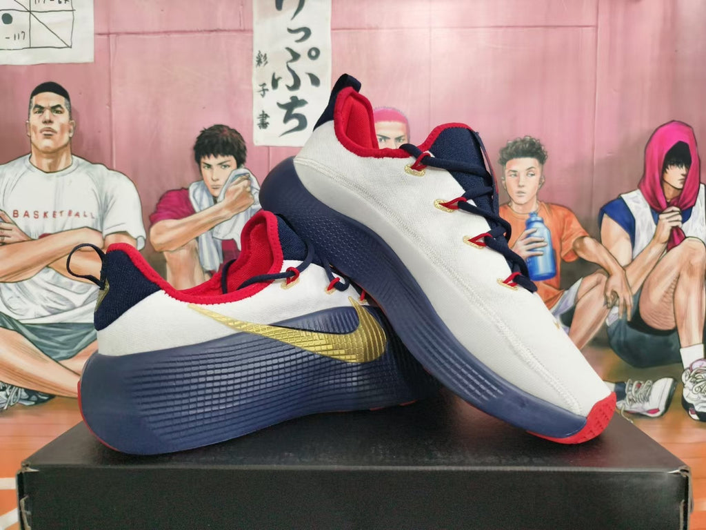 Nike Basketball Shoes, USA Team Colorway, in White Navy Red - product image from the listing.