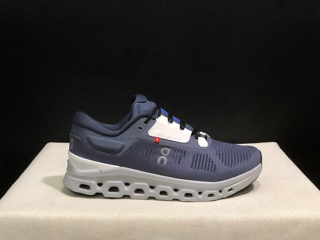 Navy Blue On Cloudstratus 3 Running Shoes - product image from the listing.