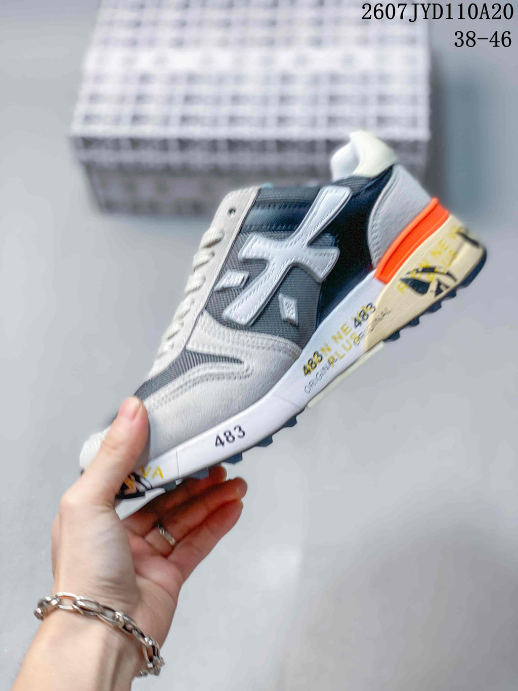 Men's Premiata 2607TYD110A20 Sneakers Grey Multicolor - product image from the listing.