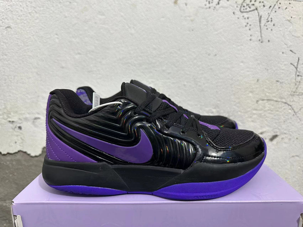 Nike Zoom Freak Basketball Shoes in Black Purple - product image from the listing.