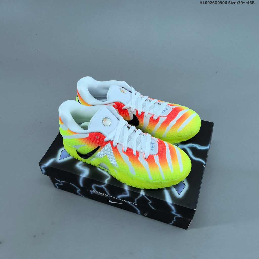 Nike Ja 3 EP Christmas Basketball Shoes in White Volt Orange - product image from the listing.
